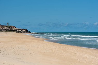 Pipa plajı, Tibau do Sul, 13 Ocak 2019 'da Brezilya, Rio Grande do Norte yakınlarında. Minas Sahili