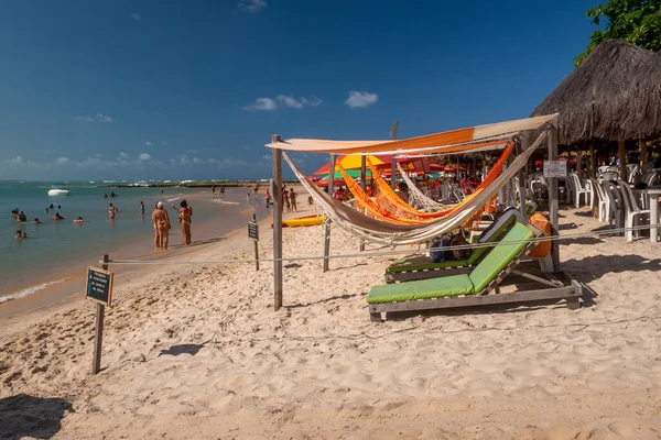 Пляж Тібау Сул Поблизу Пляжу Піпа Наталі Ріо Гранде Норте — стокове фото