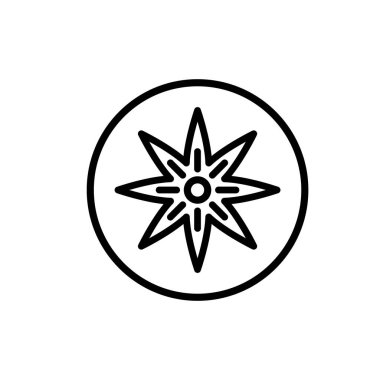 Hurma, kaki veya Sharon siyah çizgi simgesi beyaz arkaplanda izole edilmiş. Basit doğrusal element. Vektör illüstrasyonu.