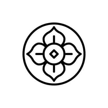 Hurma, kaki veya Sharon siyah çizgi simgesi beyaz arkaplanda izole edilmiş. Basit doğrusal element. Vektör illüstrasyonu.