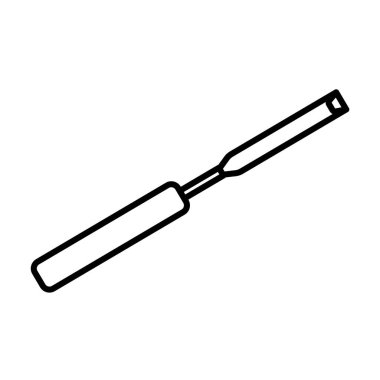 Marangoz keskisi beyaz arkaplanda izole edilmiş. İnşaat, dekorasyon ve onarım hizmetleri için hat simgesi. Alet çantaları. Satış, kira. El aletleri. Çilingir, marangoz, ustabaşı....