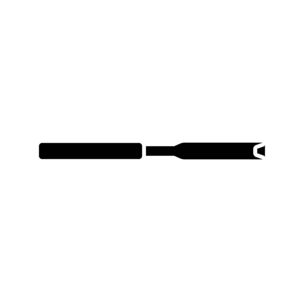 Інструмент Столяра Стамески Ізольовані Білому Тлі Чорна Ікона Будівництва Оздоблення — стоковий вектор