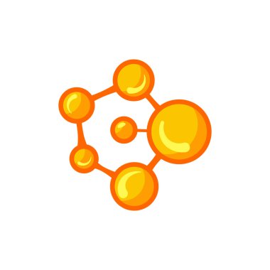 Beyaz arka planda izole edilmiş balık yağı kimyasal formülü. Vitamin şablonu. Molekül modeli. Düz stil. Tedavi beslenme derisi vektör tasarımı. 