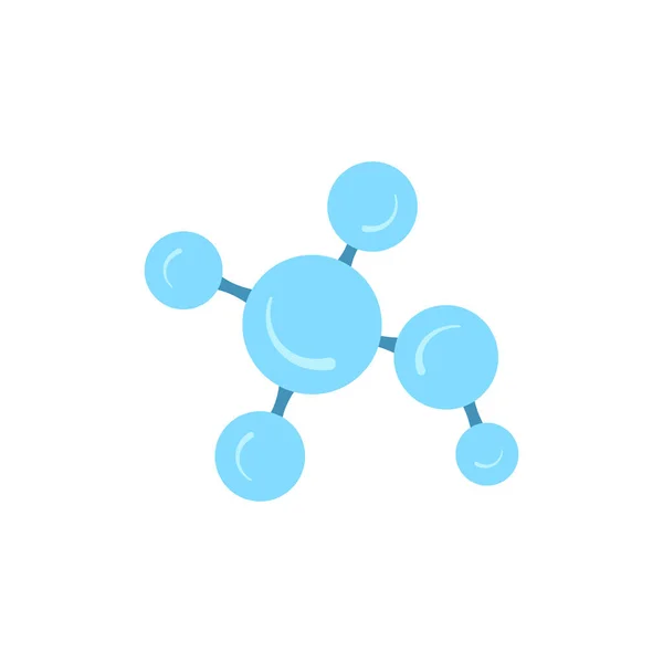 아이콘은 배경에서 분리되었다 원자들이 결합하고 화학적 화합물 물리학 생화학적 요소들 — 스톡 벡터