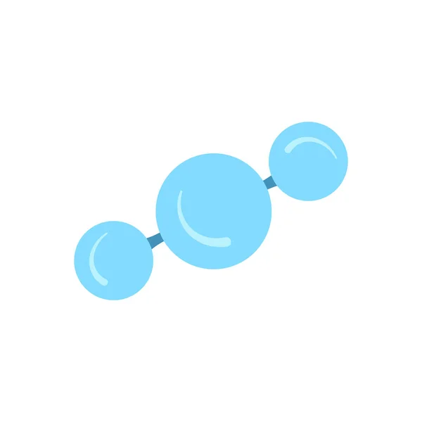 Molekularmodellsymbol Isoliert Auf Weißem Hintergrund Gruppe Zusammengebundener Atome Chemische Verbindung — Stockvektor