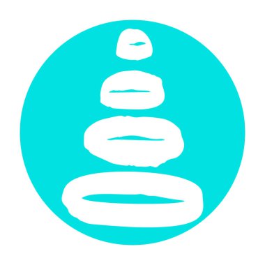 Minimalist el çizimi Noel ağacı simgesi beyaz arka planda izole edilmiş. En az yeni yıl konsepti. Vektör çizimi. Tebrik kartı, davetiye, pankart, internet için kullanılabilir