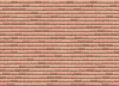 Tuğla duvar pürüzsüz desen. Gerçekçi pastel renkli tuğla deseni. Sonsuz vektör arkaplanı. 