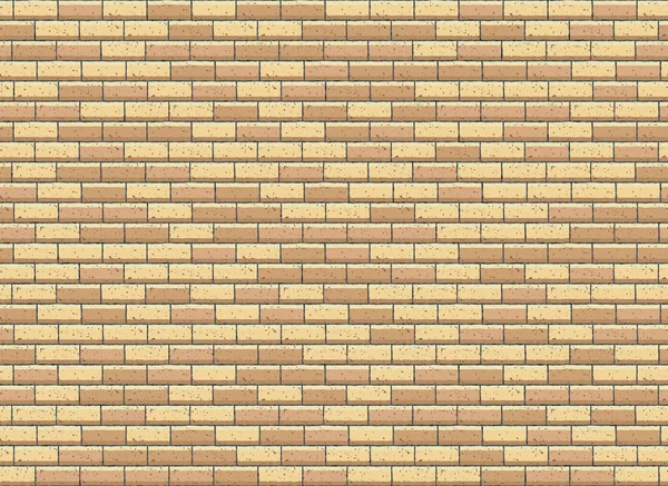 Brick Wall Seamless Pattern Realistický Design Světle Hnědé Cihly Nekonečné — Stockový vektor