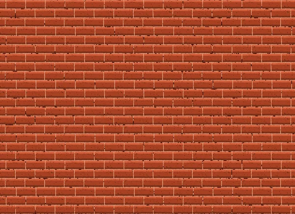 Patrón Sin Costura Pared Ladrillo Textura Realista Ladrillo Rojo Fondo — Archivo Imágenes Vectoriales