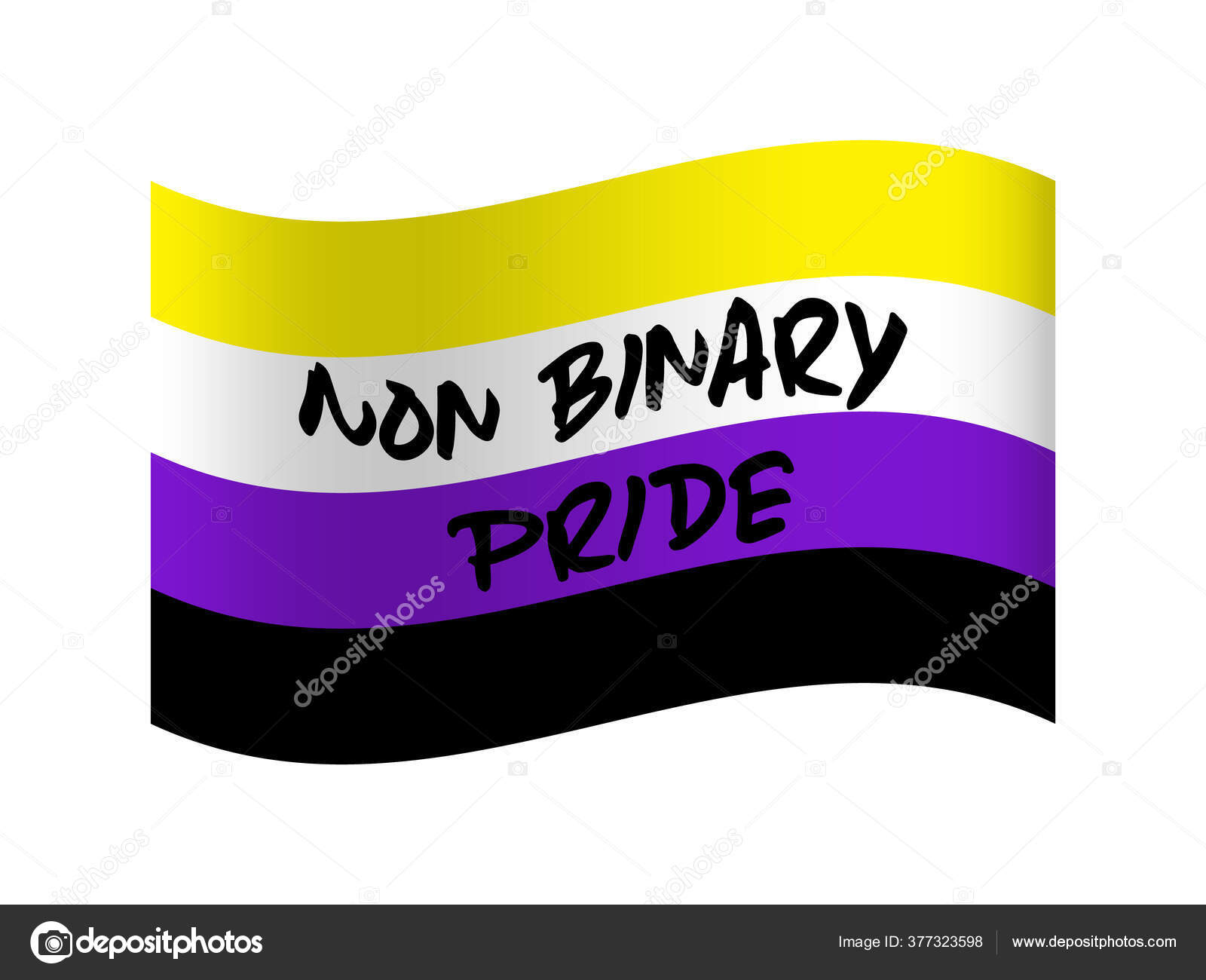LGBT sexual identity pride flags collection. Rainbow lesbian gay bisexual  transgender non binary Stock Vector
