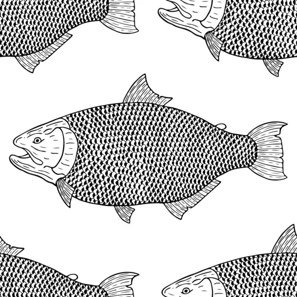 Oro Peces Vector Ilustración — Vector de stock