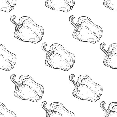 beyaz arkaplanda biber deseni