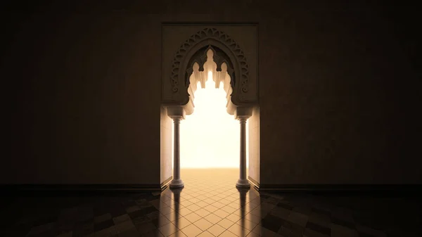 Immagine di rendering 3d di stile islamico moderno — Foto Stock