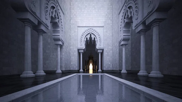 Obraz 3D renderowania z nowoczesnym stylu islamskim — Zdjęcie stockowe