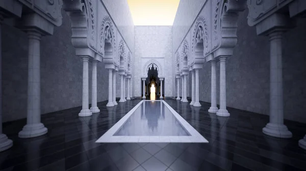 Imagem de renderização 3d de estilo islâmico moderno — Fotografia de Stock