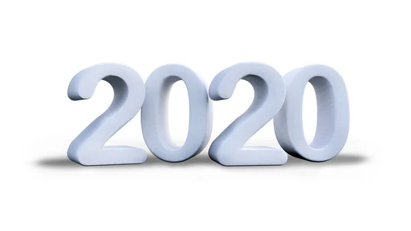 Fondo de burla para la representación 3d XXXX texto 2020 en el respaldo blanco — Foto de Stock