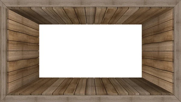 Mockup Background Rendering Wooden Panel — Stock Photo, Image