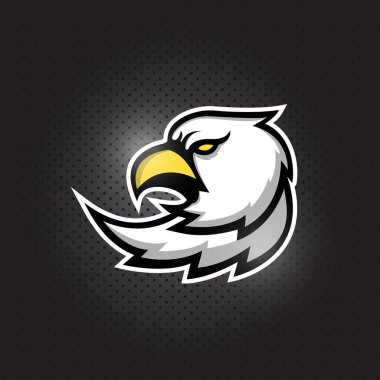 Kartal başlı maskot logosu tasarımı