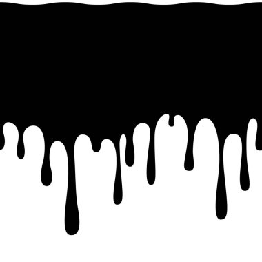 Kusursuz desenli, siyah boya damlıyor. soyut kütle.