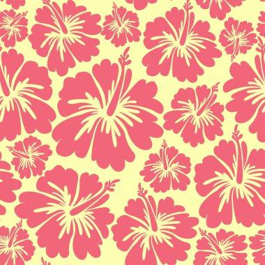 Amfibik çiçekleri pürüzsüz desen. Renkli resimleme