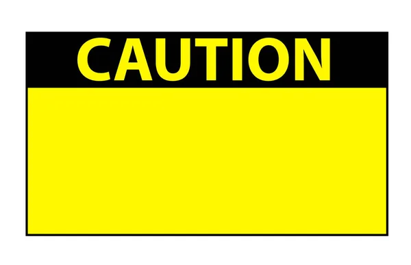 警告黄色空白警告标志 — 图库矢量图片