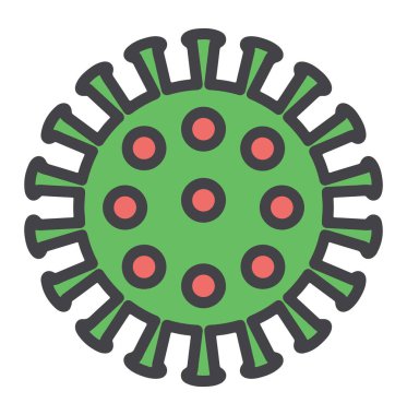 roman Corona virüsü COVID-19 vektör resimleme simgesi