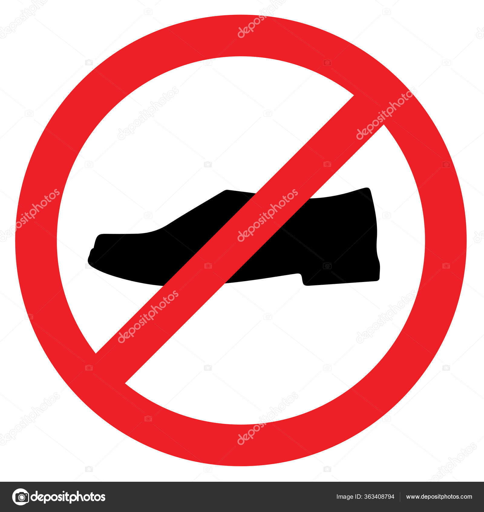 Isoleren etiquette Heb geleerd Remove Your Shoes Red Sign New Stock Vector by ©mnaleen.gmail.com 363408794