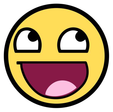 gülen yüz emoji vektör simgesi