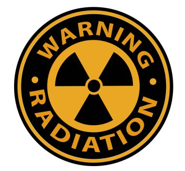 Radyasyon Uyarı İşaret Vektörü Illustartion