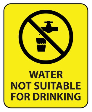 Su kirli su içmek için değil.