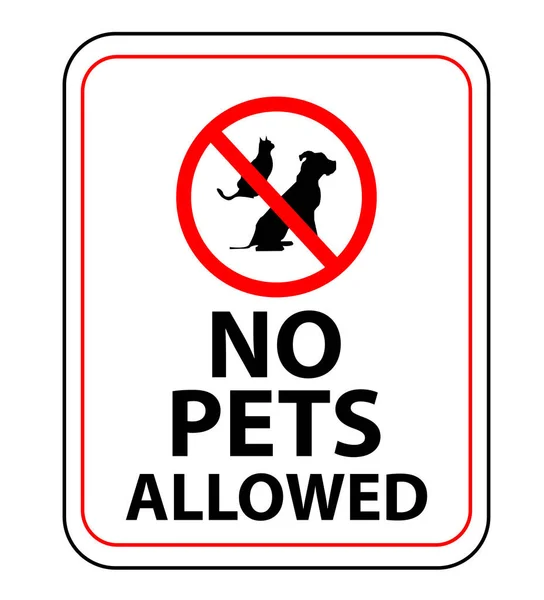 ペット禁止犬禁止猫禁止 — ストックベクタ