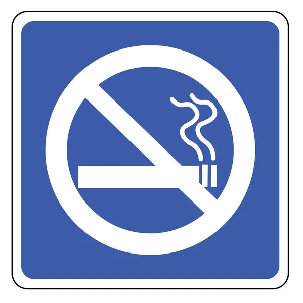 Interdiction Fumer Pas Fumer Signe Vectoriel — Image vectorielle