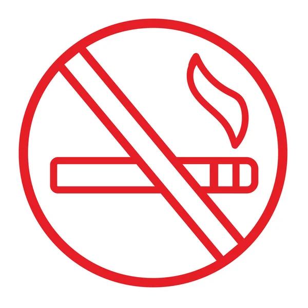 Nincs Dohányzás Ikon Vektor Illusztráció — Stock Vector