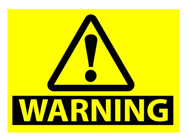 Warning Caution Danger Sign Vector — Stock Vector