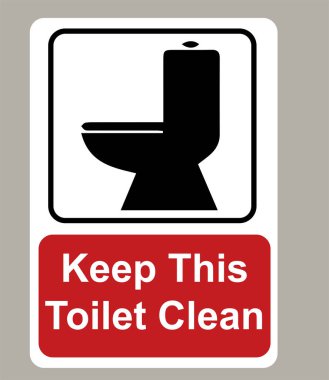 Tuvalet uyarısını temiz tut