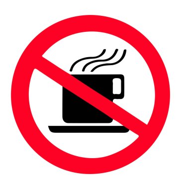 İçki yok, yiyecek uyarısı yok.