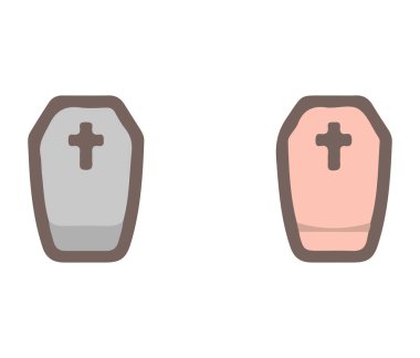 Kutsal haç ikon vektör resimli iki tabut