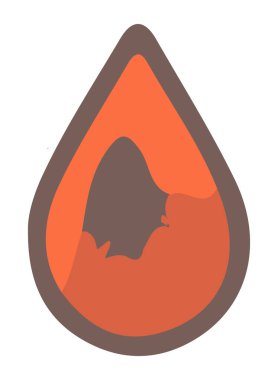 kan damlası ikon vektör illüstrasyonu