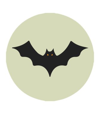 Yarasa vektör simgesi Cadılar Bayramı işareti