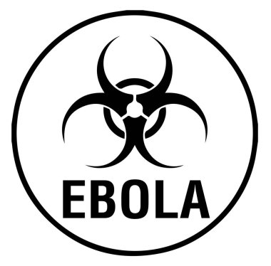 ebola virüsü vektör tehlike işareti