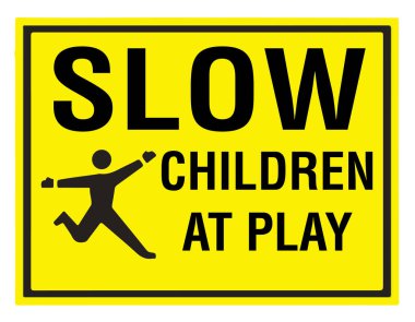 Yavaş çocuklar oyun işaretinde