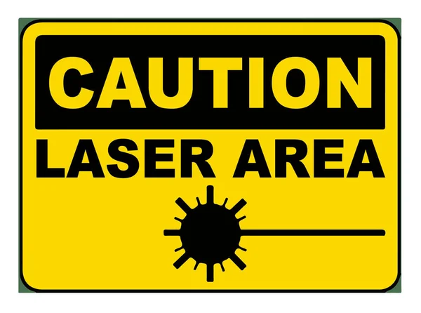 Векторный Знак Зоны Лазерного Предупреждения — стоковый вектор