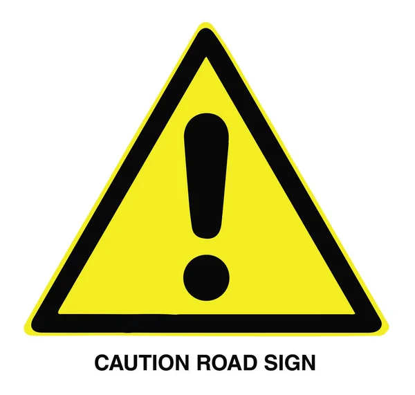 Warnung Vor Verkehrszeichen — Stockvektor