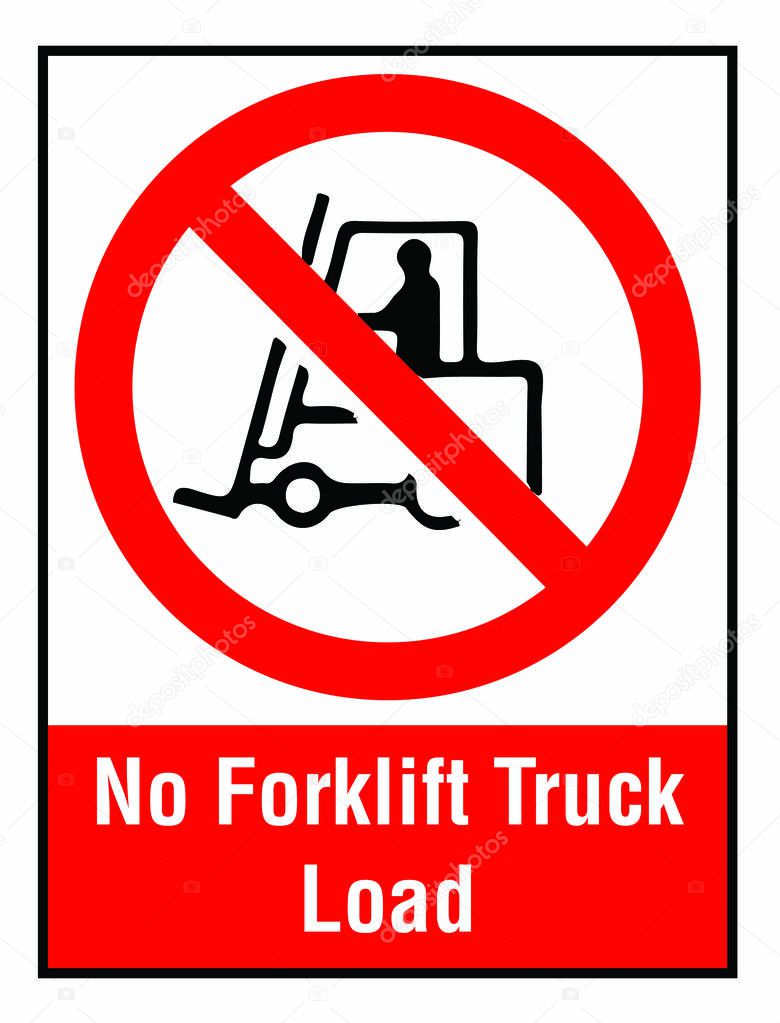 No Forklift Truck Load Warning Premium Vector In Adobe Illustrator Ai Ai Format Encapsulated Postscript Eps Eps Format