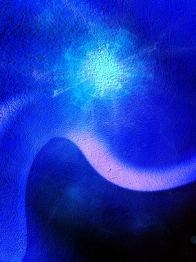 Açık mavi tonlar modern soyut fütüristik sanat şekilleri ve tasarımları gibi basit dalga biçimi olarak tasarlanmıştır. 