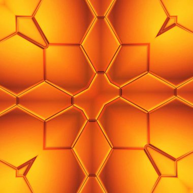 çimdik ve çarpıtma teknikleri tekrar uygulanır ilk altıgen mozaik şablon kare biçimine dönüştürülür