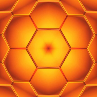 çimdikleme ve çarpıtma teknikleri tekrar uygulanarak ilk altıgen mozaik şablon şablonu karmaşık eğri tasarımlara dönüştürülür.