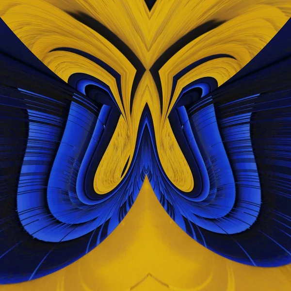 Parlak Sarı Pvc Plastik Boru Mavi Arkaplan Şekil Dizayn Aralıklarına — Stok fotoğraf