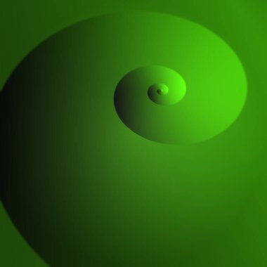 yeşilden siyaha değişen eğilim çeşitli spiral biçimlere ilham verici şekillere ve tasarımlara dönüştü