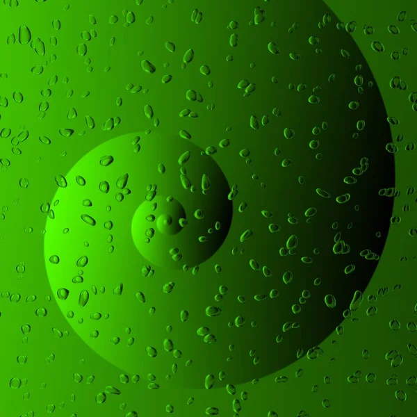 Green Black Color Gradient Transformed Diverse Shapes Patterns Designs Water — Stock Photo, Image